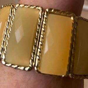 Gold and Cream Bracelet